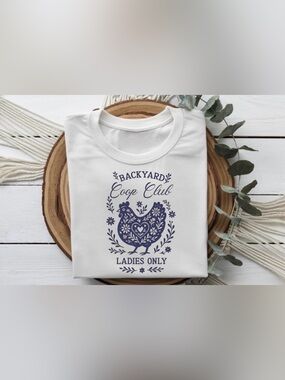 Backyard Coop Club Shirt | Chicken Mom Tee | Farm Life Shirt